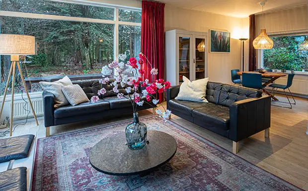 Huis In Het Bos Woonkamer